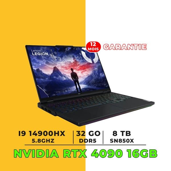 LENOVO LEGION PRO 7 16IRX9H -i9 14900HX/32GB-8TB/ RTX 4090