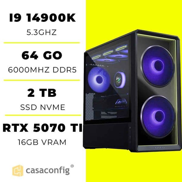 PC Gamer Intel i9 14900K/64GB/2TB SSD| RTX 5070 TI