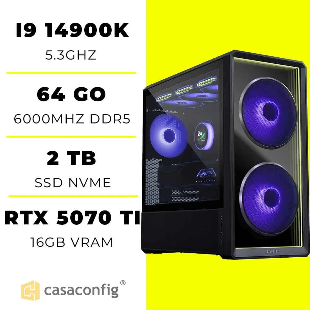 PC Gamer Intel i9 14900K/64GB/2TB SSD| RTX 5070 TI