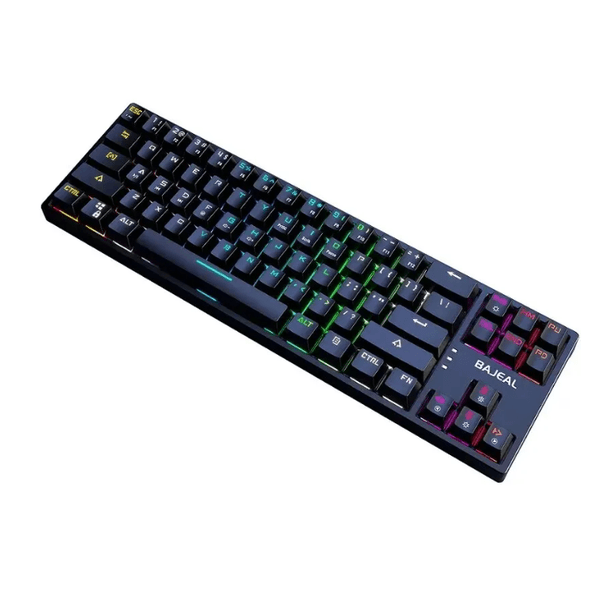 BAJEAL – Mécanique Gaming Keyboard Bleu Switch k71 TKL – Type C | For Pc Gaming – Mac – Console | 🎉Promo | Noir