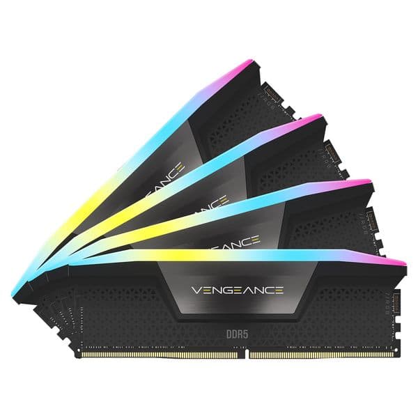 Corsair Vengeance RGB DDR5 192 Go (4 x 48 Go) 5200 MHz CL38 – Noir