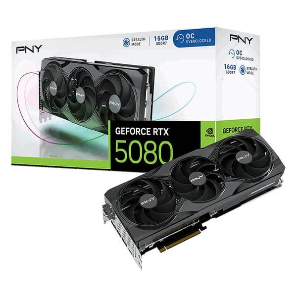 PNY GeForce RTX 5080 16GB Overclocked Triple Fan (BULK)