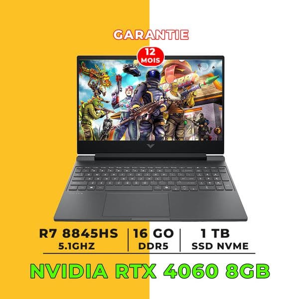 HP Victus 15 | RYZEN 7 8845HS|16GB DDR5-1TB| RTX 4060