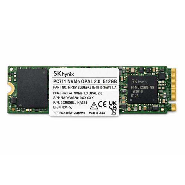 SSD NVMe 512GB | SK hynix / Samsung / Intel | Tray