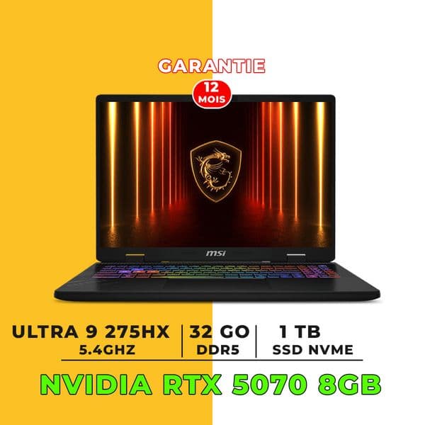 MSI Crosshair 16 HX– Ultra 9 275HX |RTX 5070 |QHD+ 240Hz| 16GB-1TB