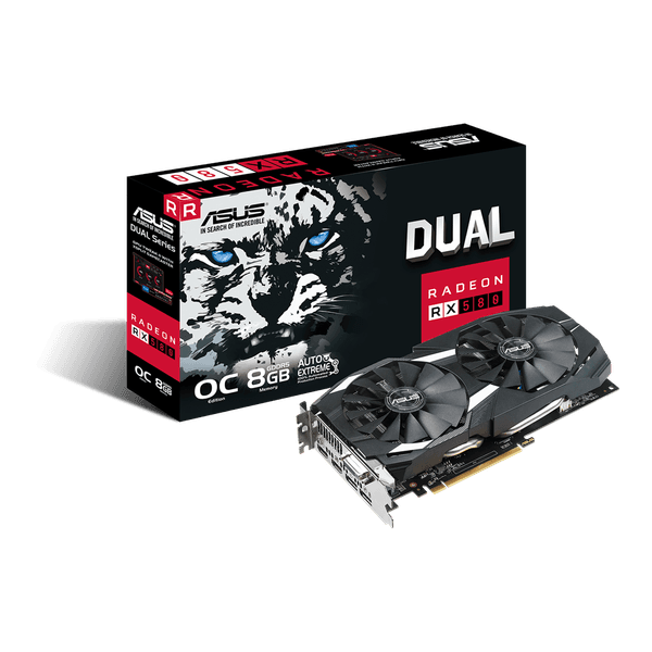 ASUS Dual Radeon RX 580 OC Edition 8 Go de GDDR5 GARANTIE