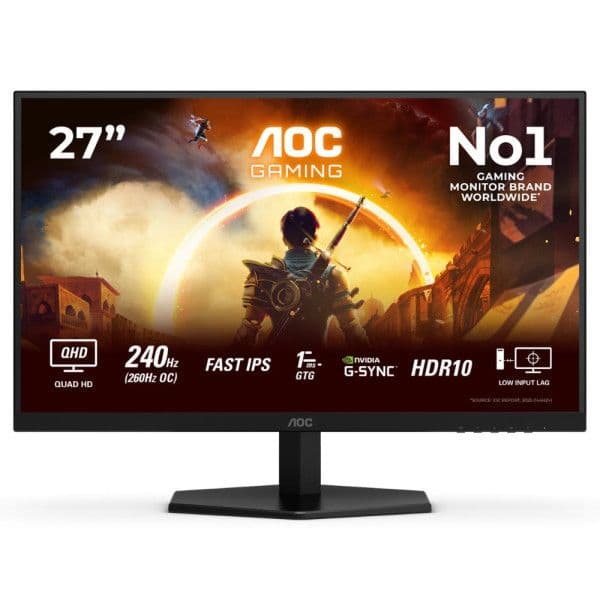 AOC Q27G42ZE 27″ 240Hz (260Hz OC) 0.3ms Fast IPS 2k