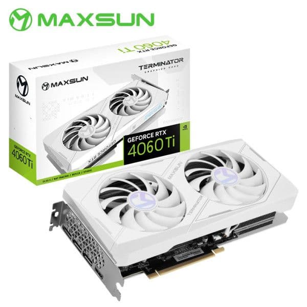 MAXSUN GeForce RTX 4060 Ti Terminator GDDR6 BLANC