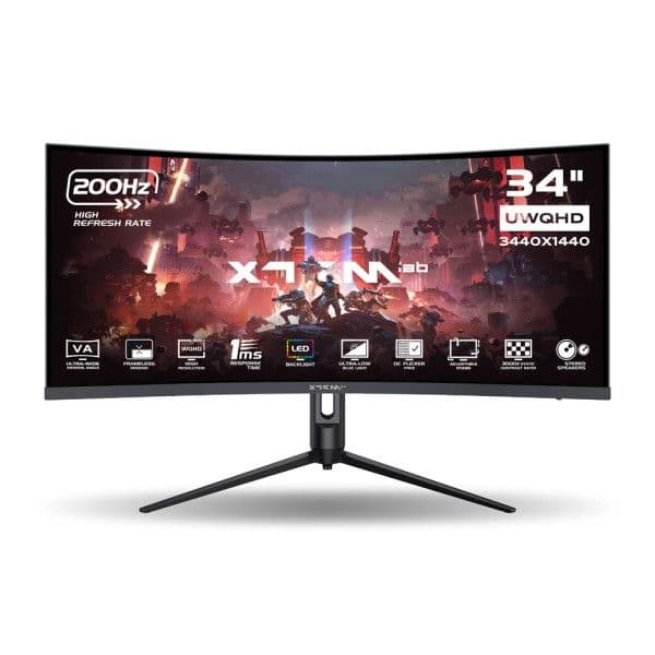 XTRMLAB X34G20VCQ 34″ 200Hz Curved WQHD