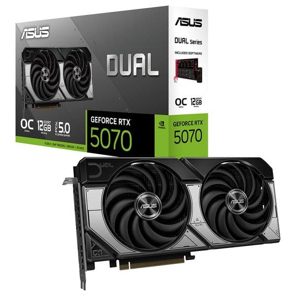 ASUS Dual GeForce RTX 5070 12GB GDDR7 OC Edition (BULK)